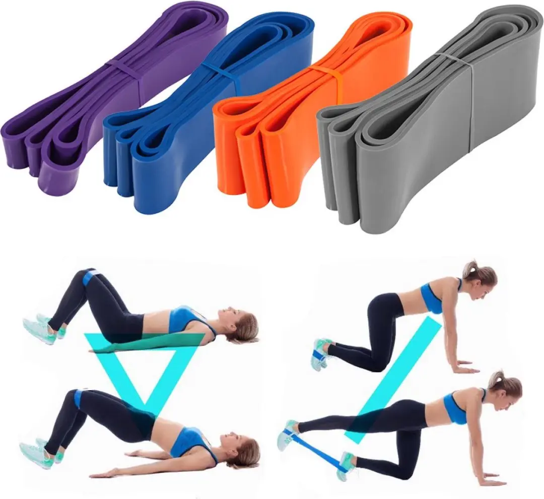 Gorilla Sports Weerstandsbanden Set 4 Stuks - Zwaar - Multikleur