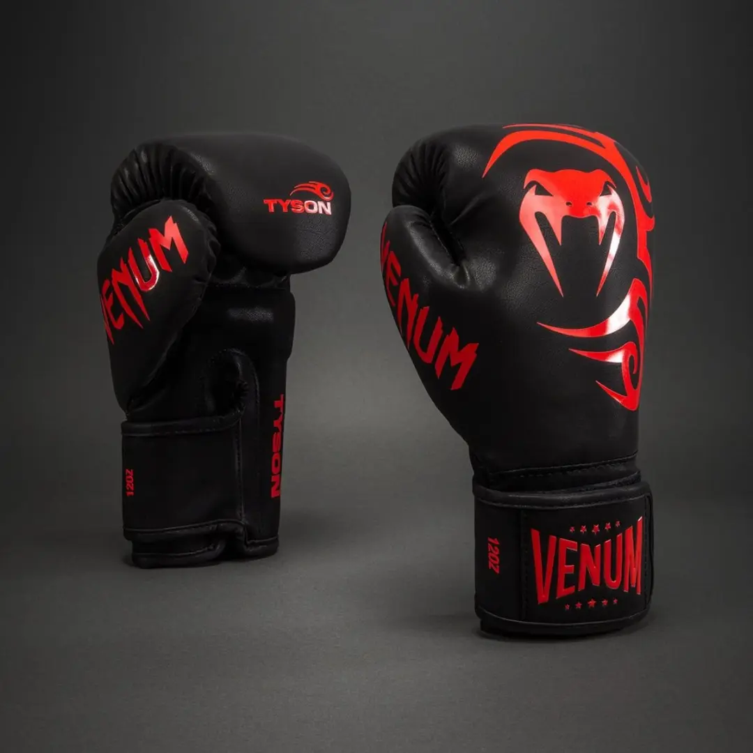 Venum Mike Tyson Replica Bokshandschoenen 10 oz - Zwart/Rood - afbeelding 4 van 5