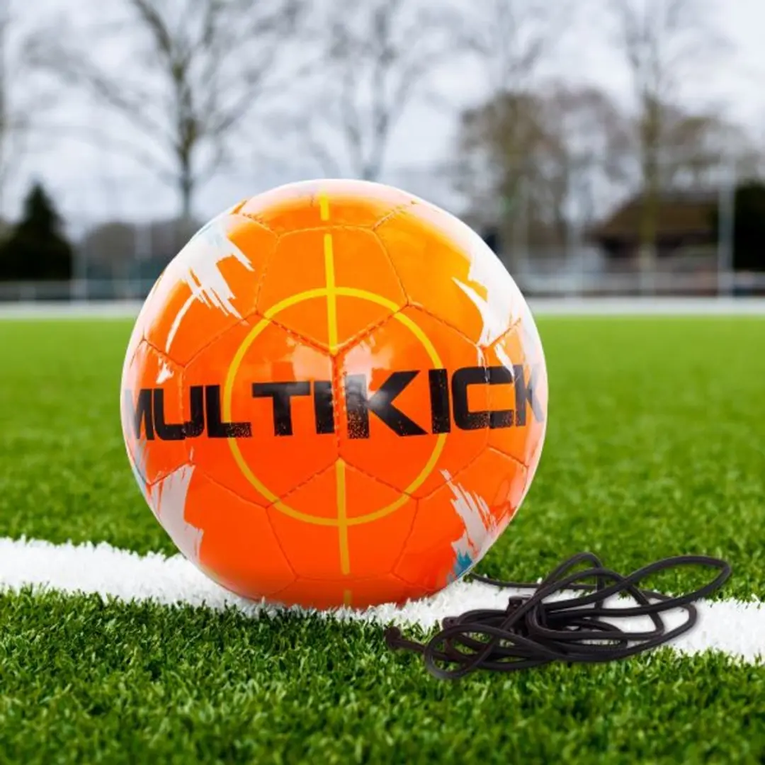 Derbystar Multikick Mini Voetbal - Maat 1 - Blauw/Oranje