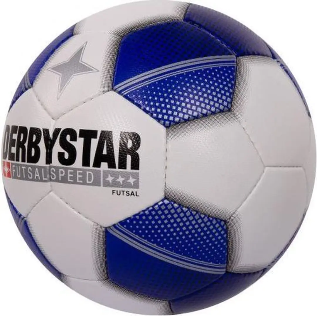 Derbystar Futsal Speed Voetbal - Maat 4 - Wit/Blauw