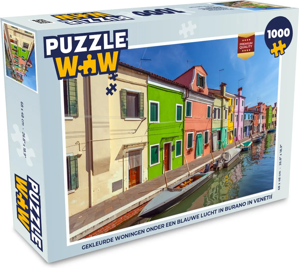 PuzzleWow Legpuzzel Burano 1000 Stuks