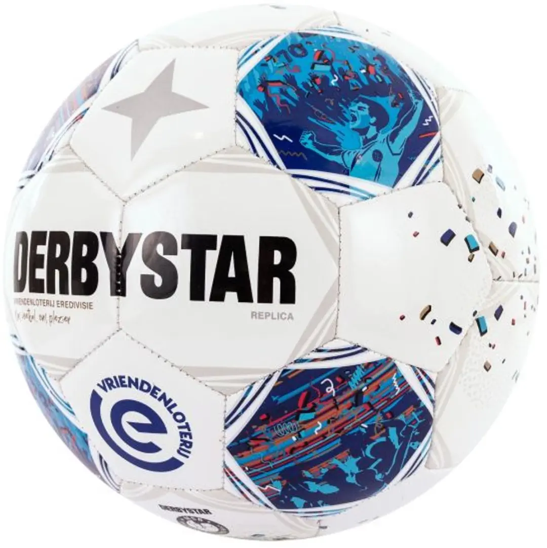 Derbystar Vriendenloterij Eredivisie Design Replica 26/27 Voetbal - Maat 5 - Wit - afbeelding 5 van 6