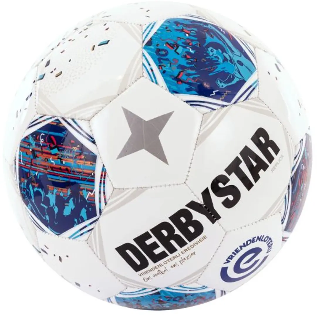 Derbystar Vriendenloterij Eredivisie Design Replica 26/27 Voetbal - Maat 5 - Wit - afbeelding 3 van 6