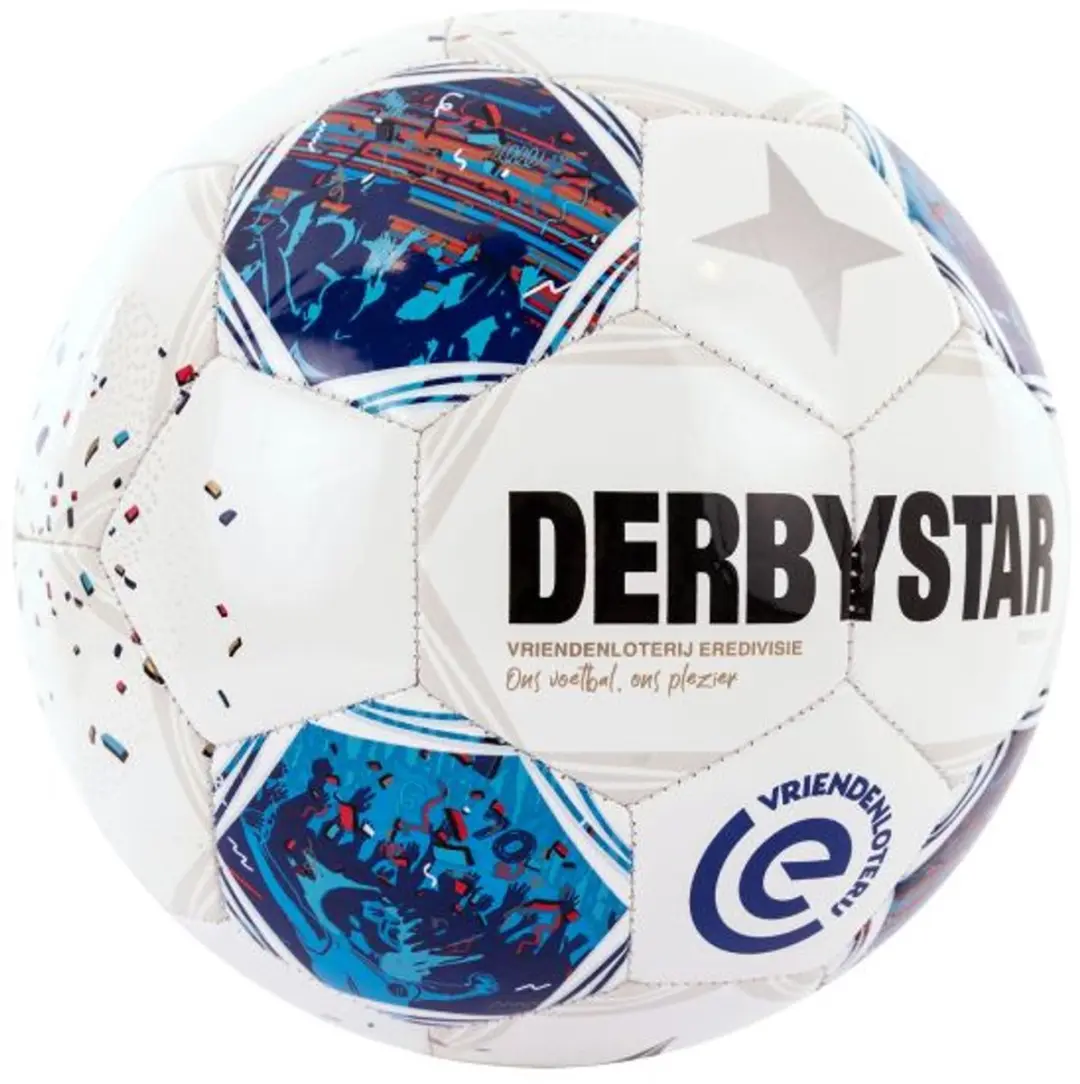 Derbystar Vriendenloterij Eredivisie Design Replica 26/27 Voetbal - Maat 5 - Wit - afbeelding 6 van 6