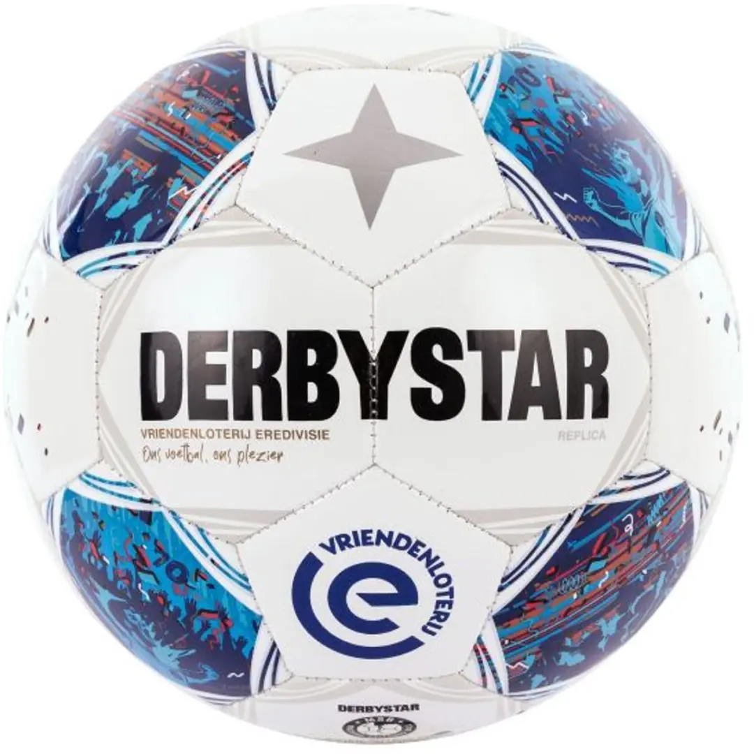 Derbystar Vriendenloterij Eredivisie Design Replica 26/27 Voetbal - Maat 5 - Wit - afbeelding 2 van 6