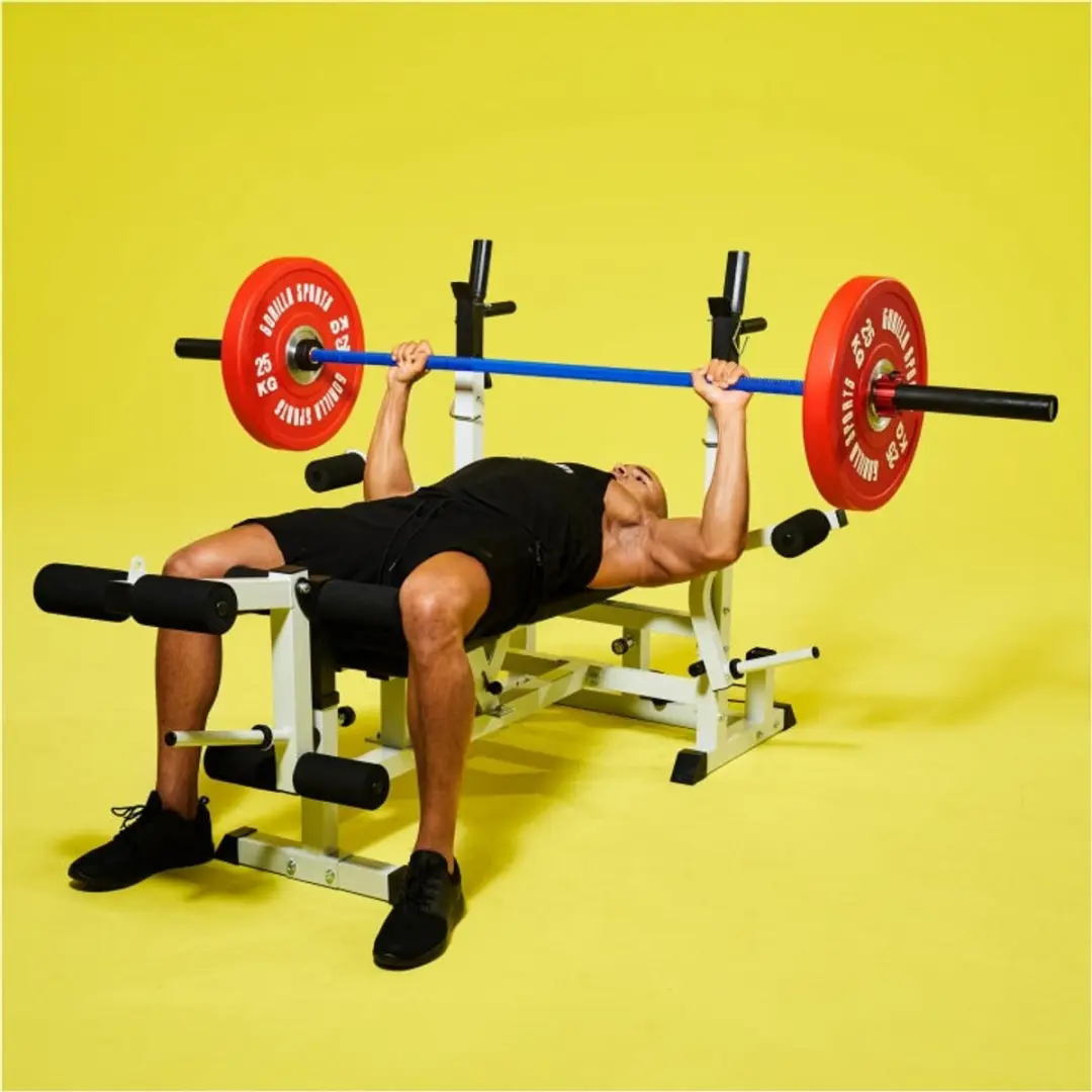Gorilla Sports Olympische Halterstang 50mm - 680 kg - Blauw