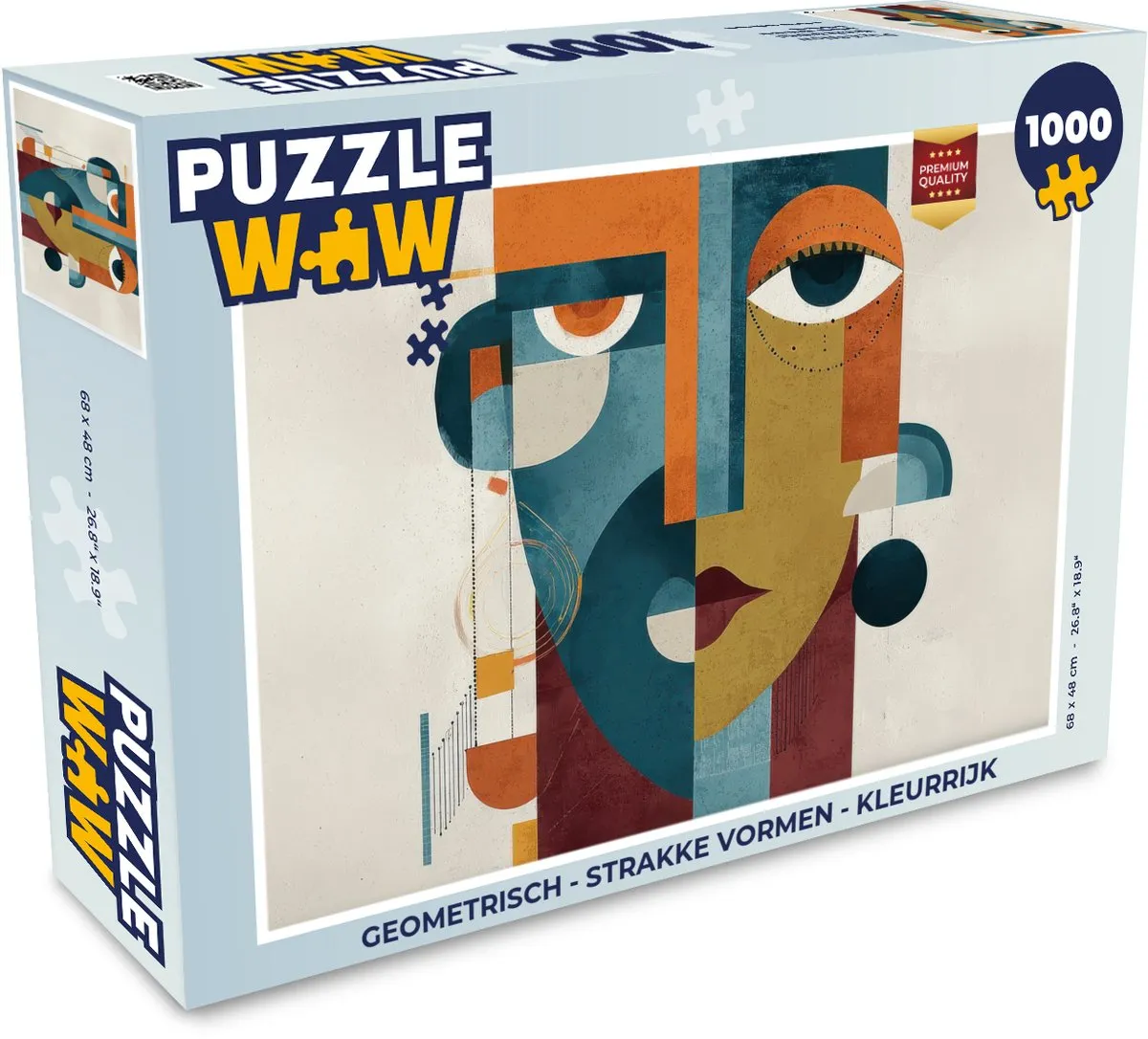 PuzzleWow Geometrische Legpuzzel 1000 Stuks - MPN 8721406824664