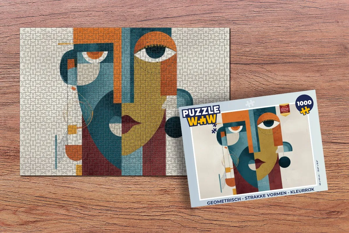 PuzzleWow Geometrische Legpuzzel 1000 Stuks - MPN 8721406824664