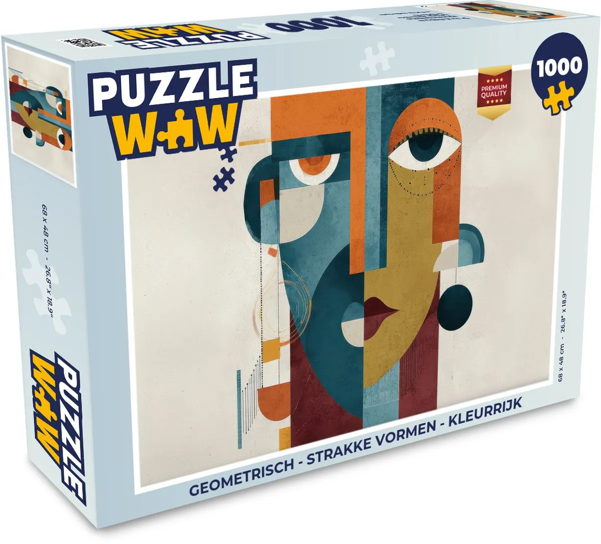 PuzzleWow Geometrische Legpuzzel 1000 Stuks