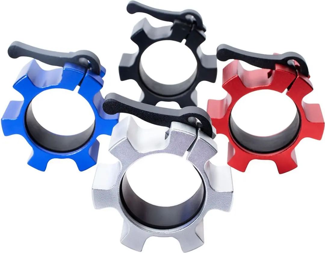 Gorilla Sports Olympische Jaw Lock Haltersluitingen 50mm - Zwart - Set van 2