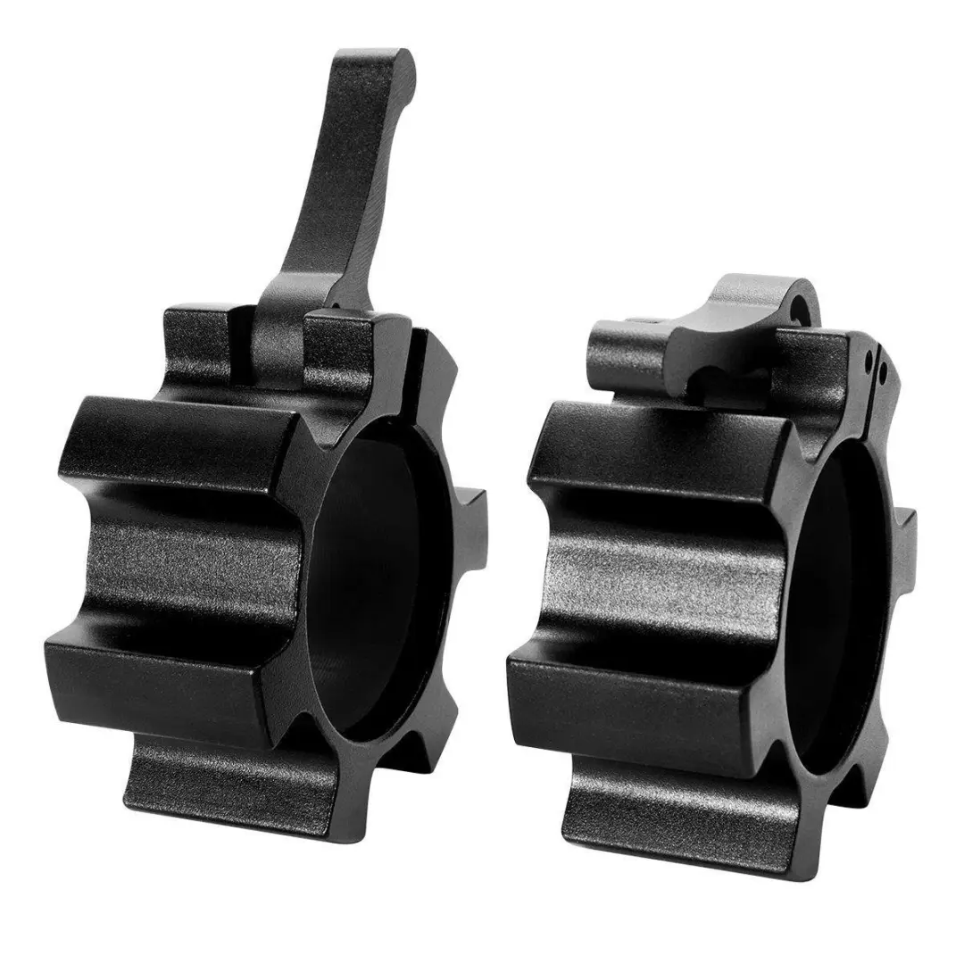 Gorilla Sports Olympische Jaw Lock Haltersluitingen 50mm - Zwart - Set van 2