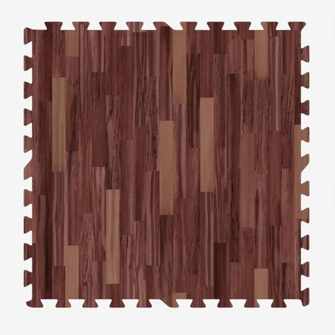 Gorilla Sports Vloermatten Bescherming 8-delig - 2,88 m2 - Donker hout