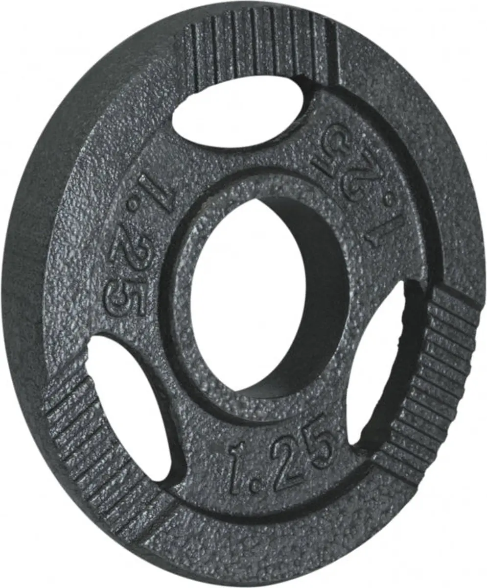 Gorilla Sports Halterschijf 1.25 kg Gietijzer Grijs