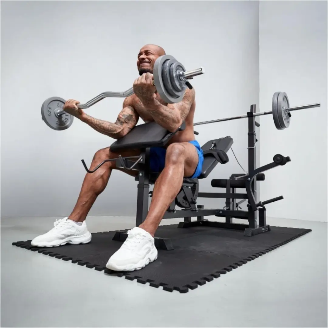 Gorilla Sports Vloermatten 16 Stuks - 5,76 m² - Zwart