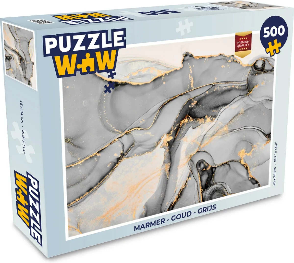 PuzzleWow Marmer Legpuzzel 500 Stuks