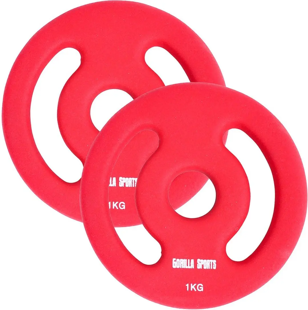 Gorilla Sports Halterschijven 2x1kg