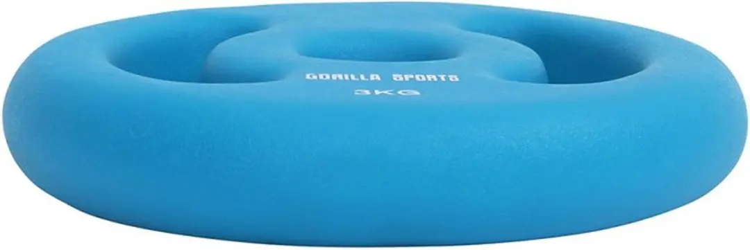 Gorilla Sports Halterschijven 2x3kg - 30mm - Lichtblauw