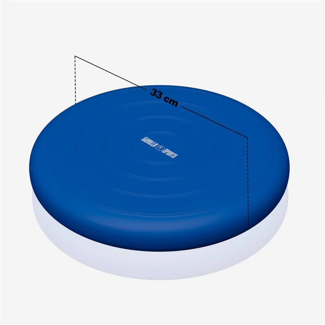 Gorilla Sports Balanskussen Donkerblauw - Incl. Pomp - afbeelding 6 van 6