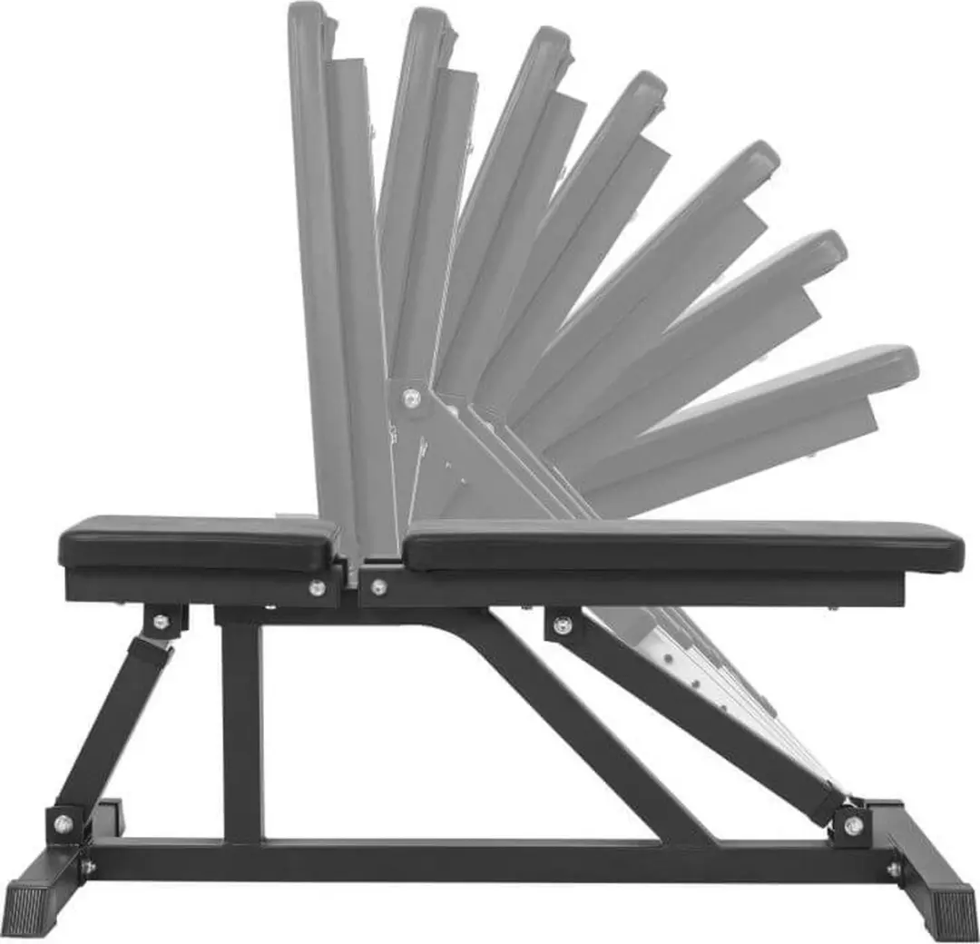 Gorilla Sports Fitnessbank met Halterset 150kg - Multicolor