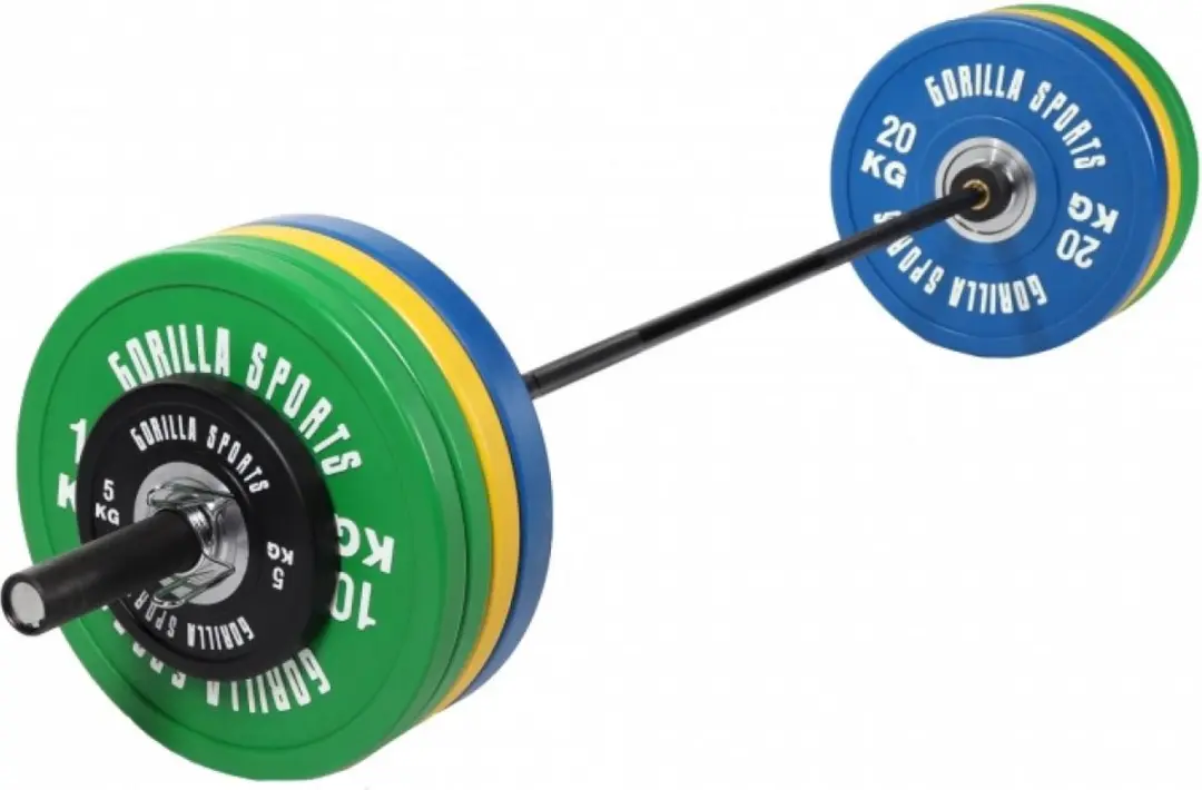 Gorilla Sports Olympische Halterset 140kg - Multikleur