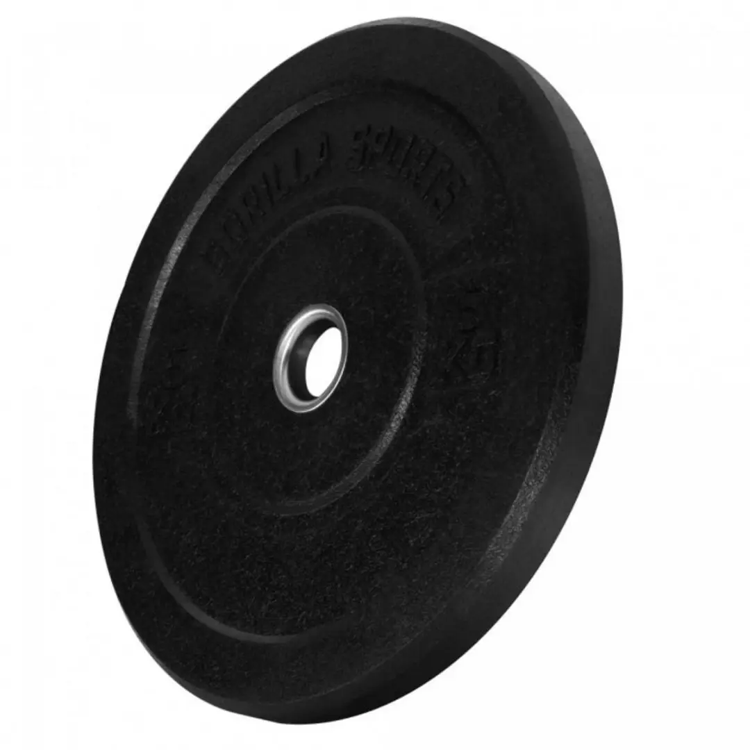 Gorilla Sports Bumper Plates 10kg - 2x5kg - 50mm - Zwart