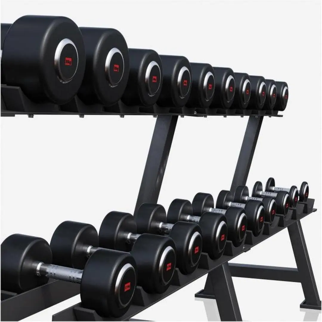Gorilla Sports Dumbbellrek 325kg - Zwart