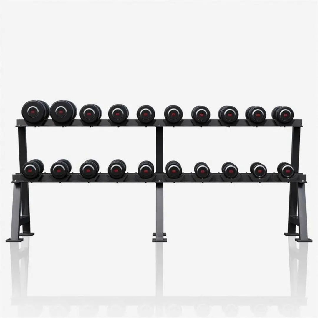 Gorilla Sports Dumbbellrek 325kg - Zwart