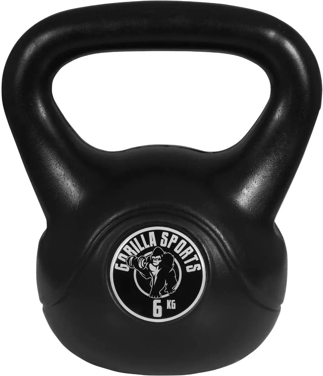 Gorilla Sports Kettlebell Set 3/6/8kg - 3 Stuks - Zwart