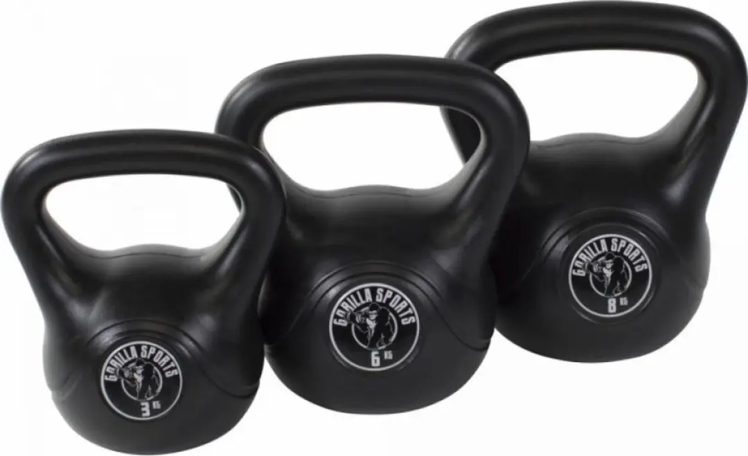 Gorilla Sports Kettlebell Set 3/6/8kg