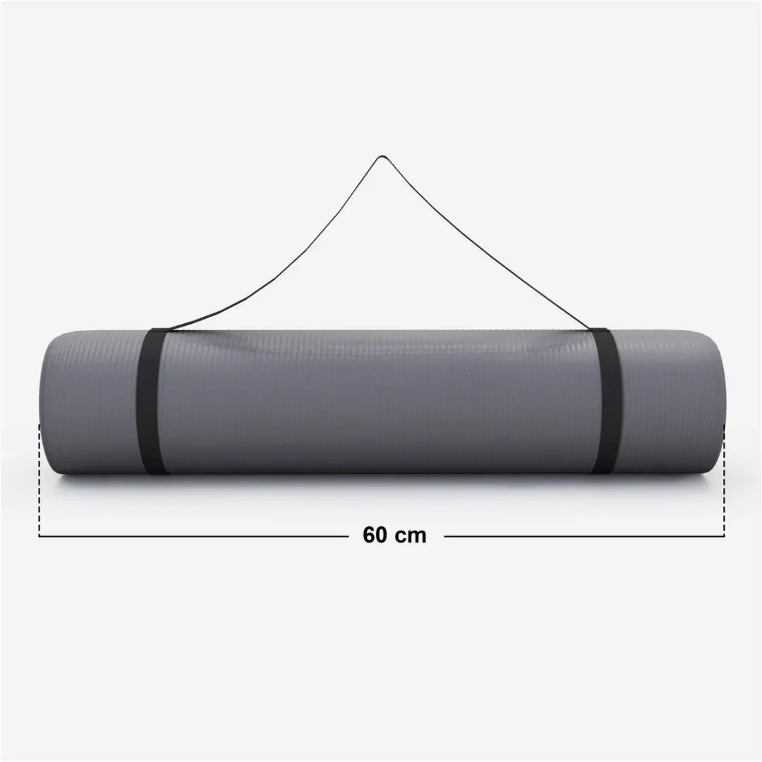 Gorilla Sports Yogamat Deluxe 190x60cm - Grijs