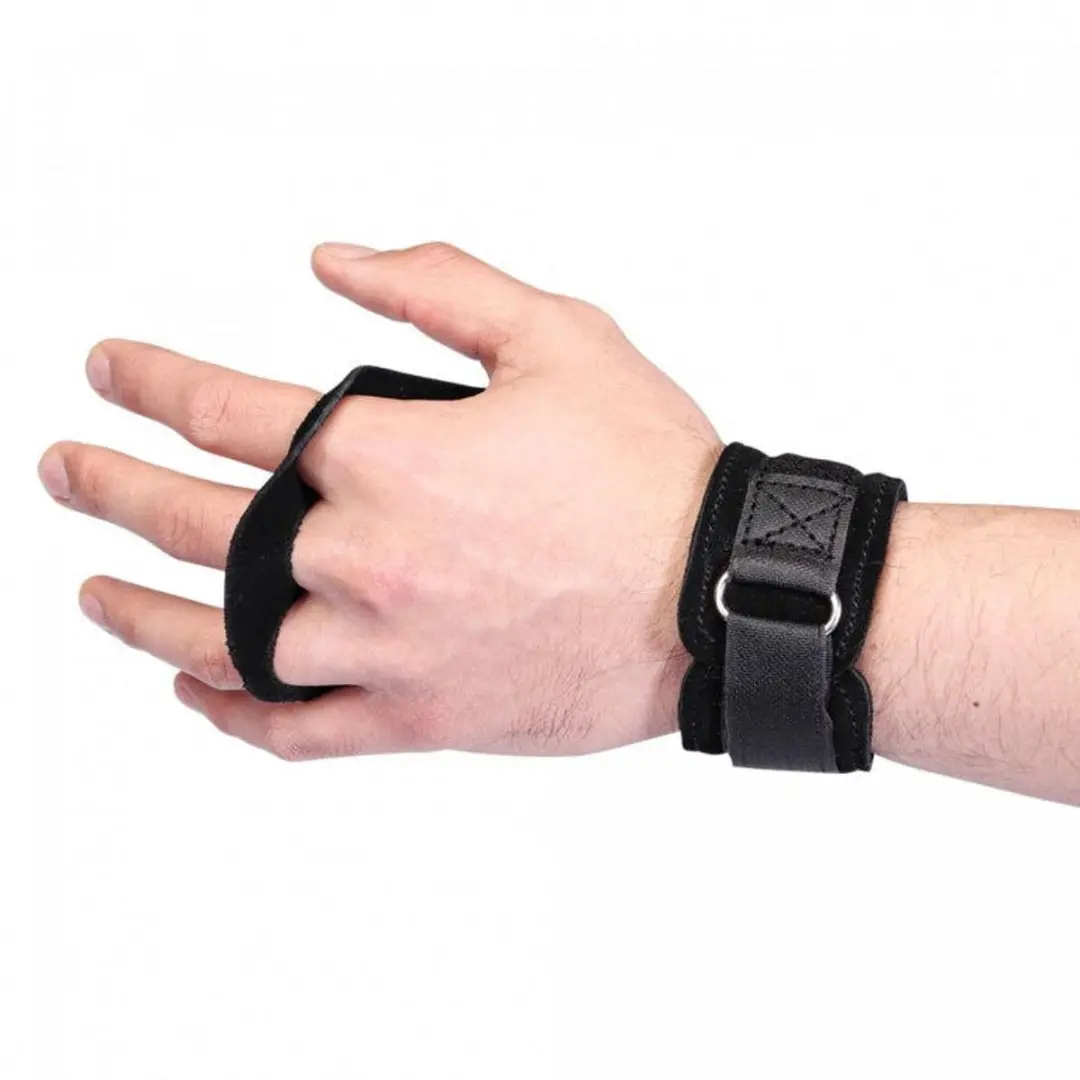Gorilla Sports Grip Gloves Gewichtheffen Handschoenen - Zwart - S