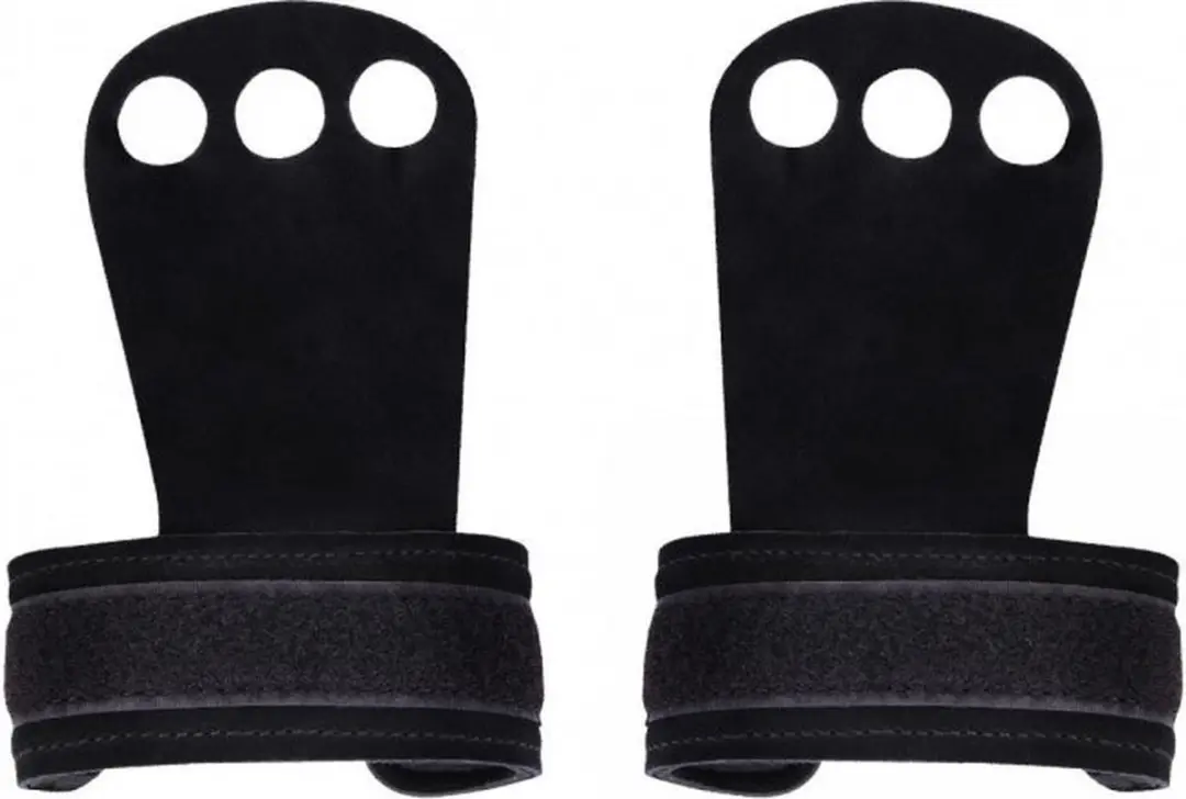 Gorilla Sports Grip Gloves Gewichtheffen Handschoenen - Zwart - S