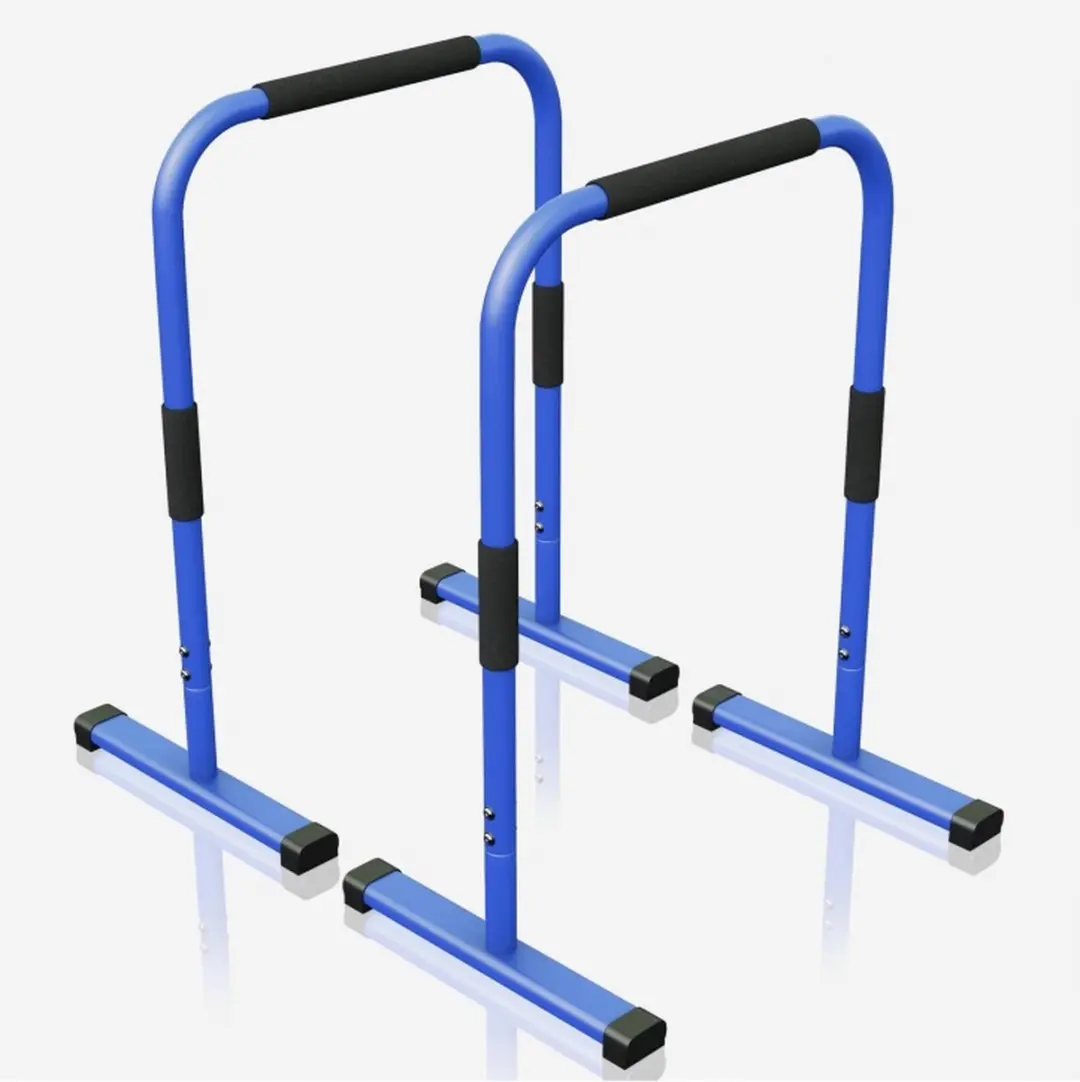 Gorilla Sports Dip Bars Deluxe Blauw