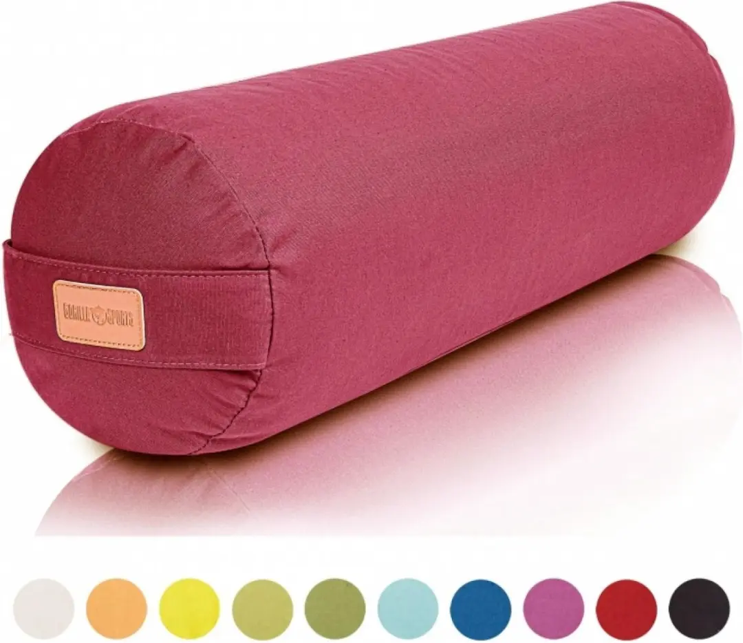 Gorilla Sports Yoga Bolster Paars 65x20cm