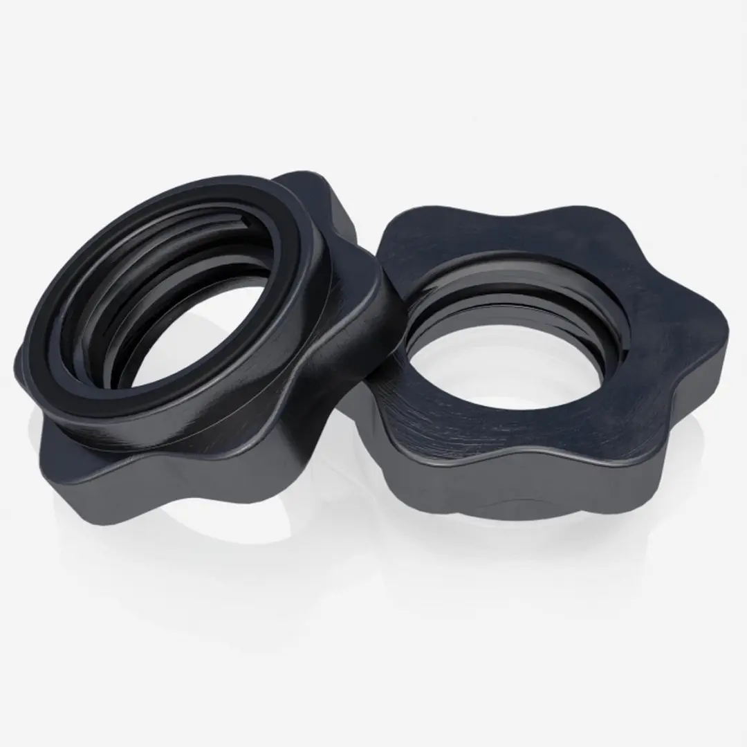 Gorilla Sports Dumbbellstangen 35cm - Set van 2 - Zwart