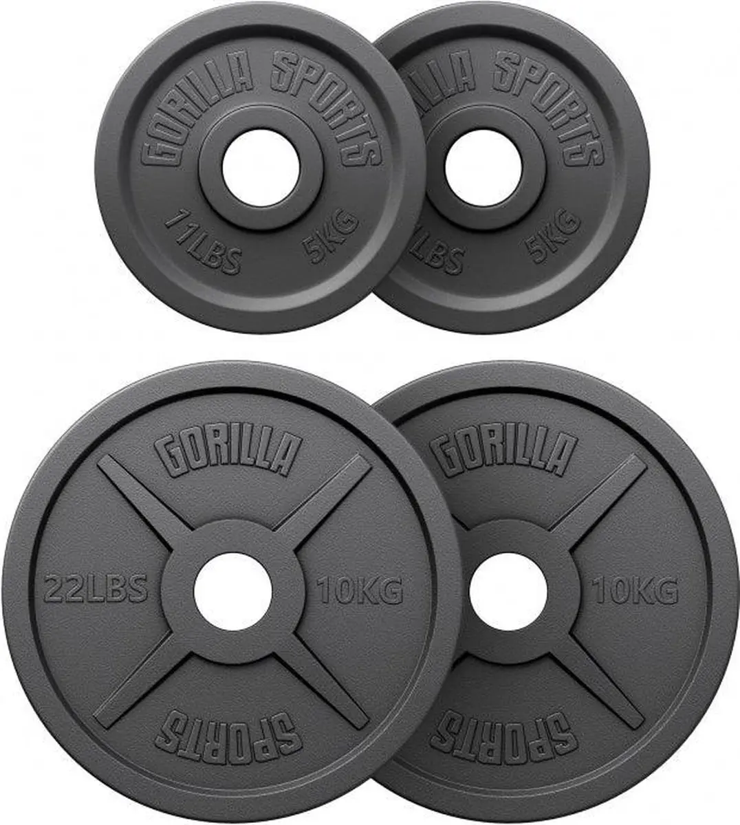 Gorilla Sports Halterschijven 30kg