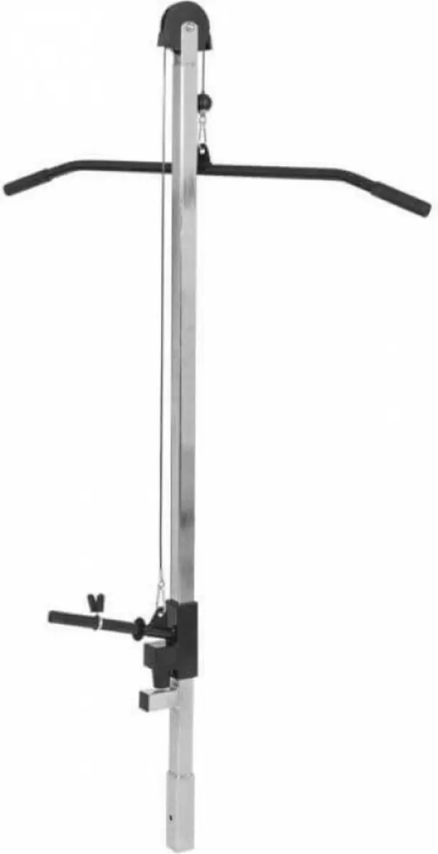 Gorilla Sports Fitnessbank 100kg Set - Lat Pulley & Puzzelmat - Zwart