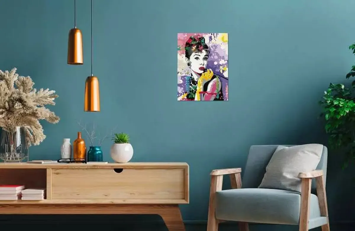 Ravensburger CreArt Schilderen op Nummer Audrey Hepburn - Multicolor