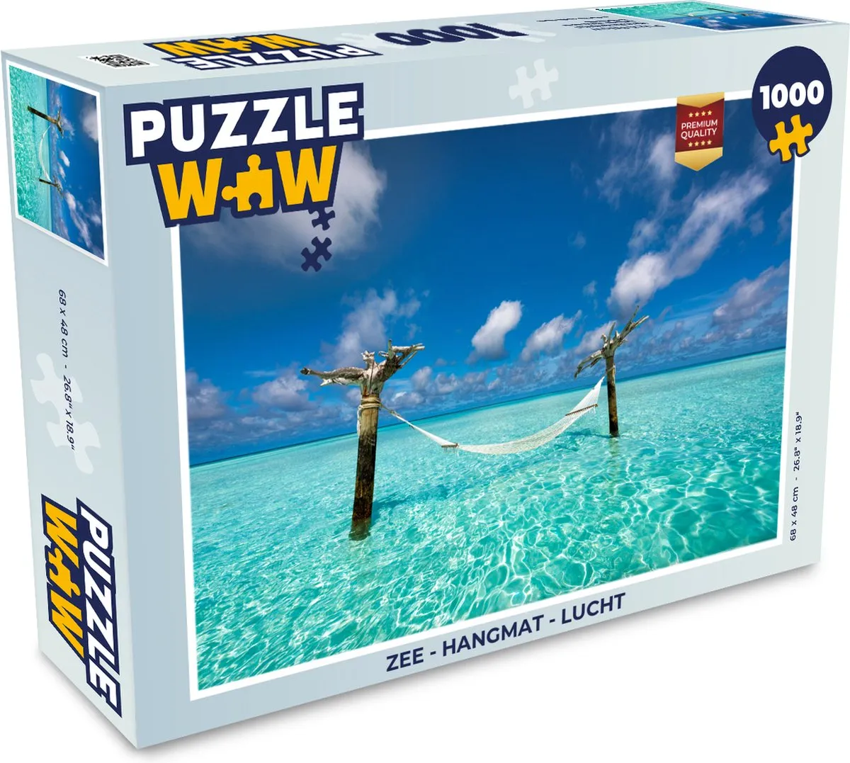 PuzzleWow Zee Hangmat Lucht Legpuzzel 1000 Stuks