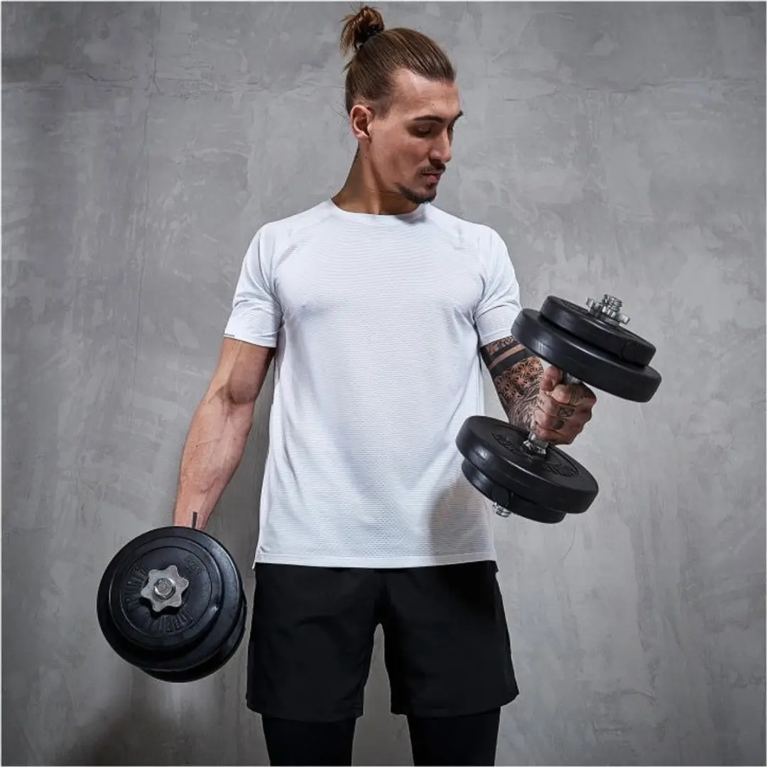 Gorilla Sports Lange Halterset 100kg - 27-delig - Zwart