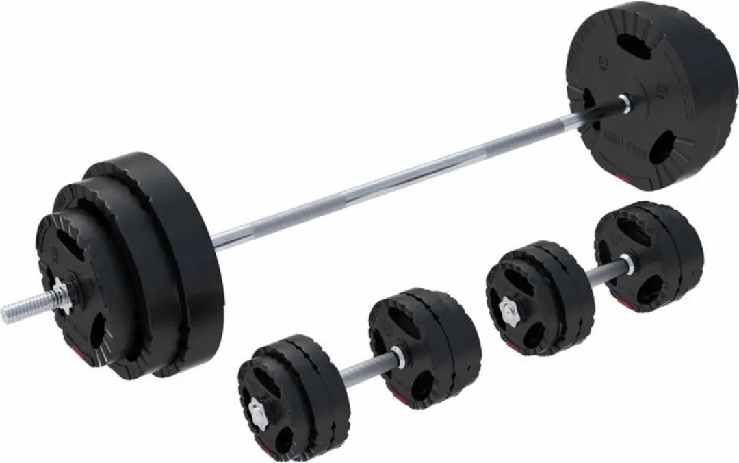 Gorilla Sports Lange Halterset 100kg