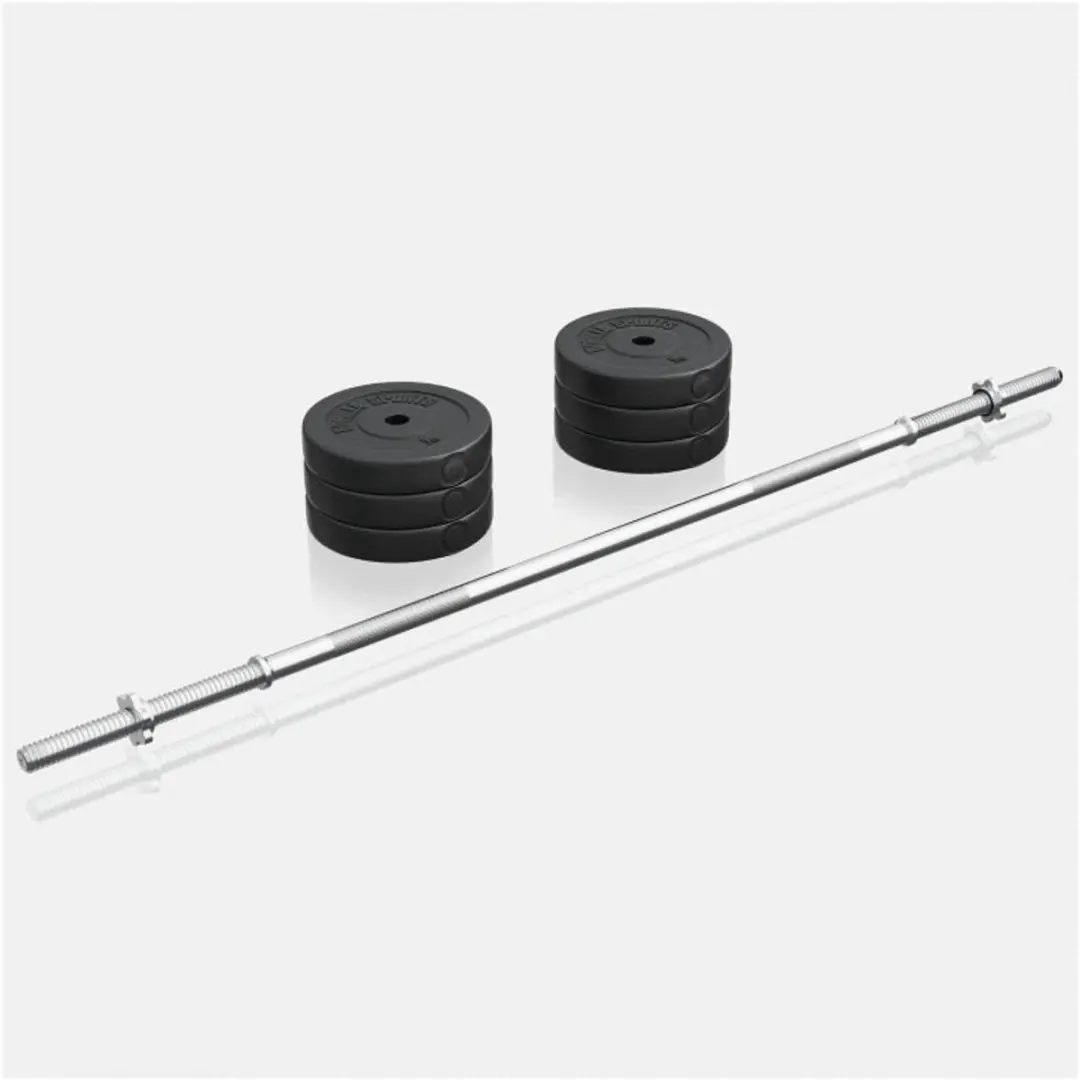 Gorilla Sports Halterbank 40kg Halterset - 30mm - Wit