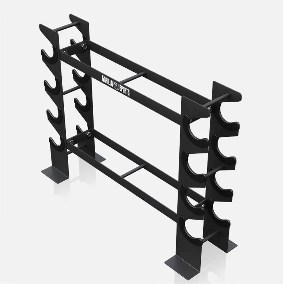 Gorilla Sports Halterrek Staal 300kg - Zwart