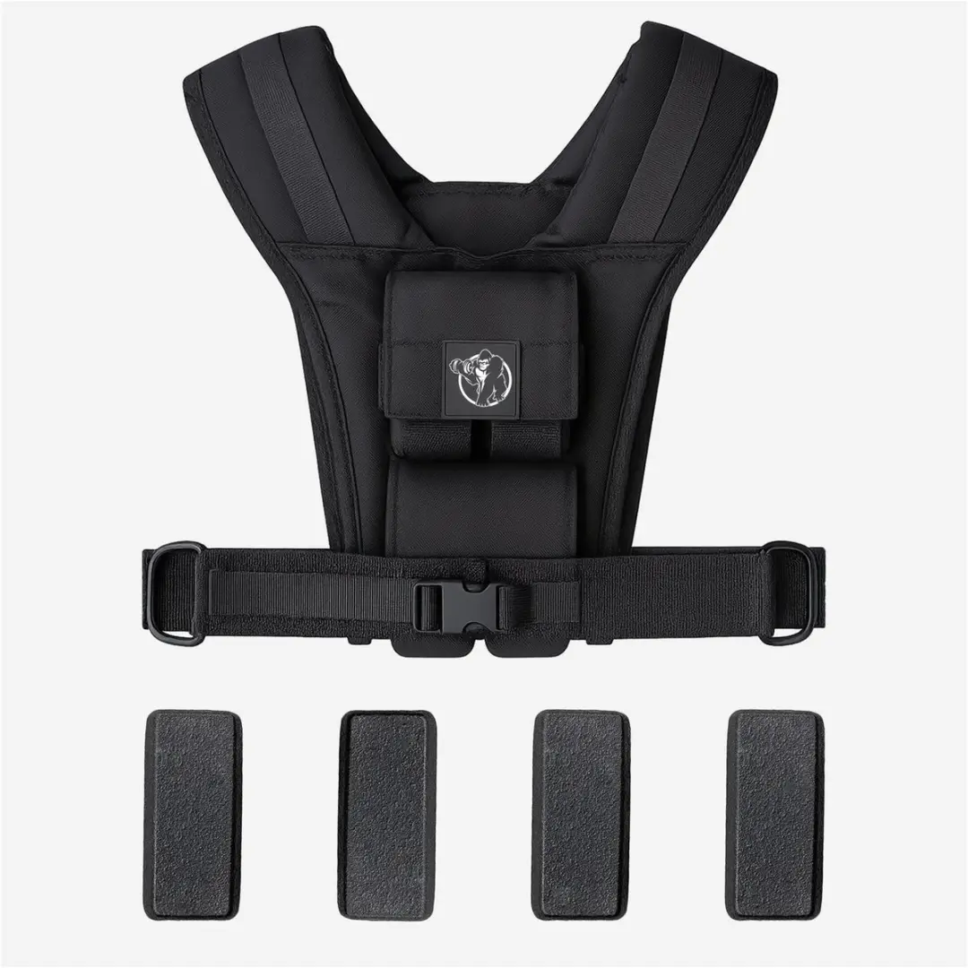 Gorilla Sports Gewichtsvest 10kg - PRO - Verstelbaar - One Size