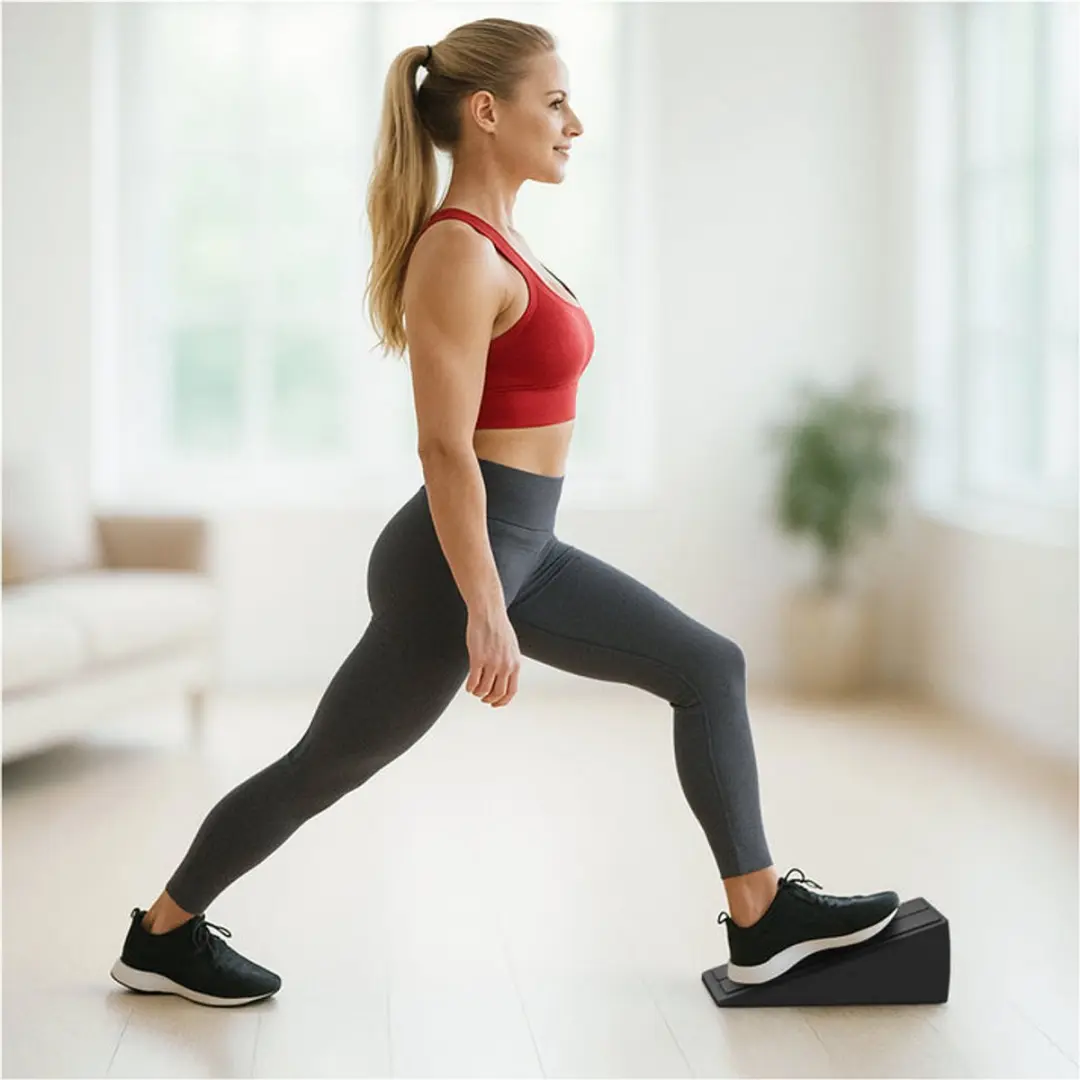 Gorilla Sports Calf Stretcher Set 3-delig - Zwart