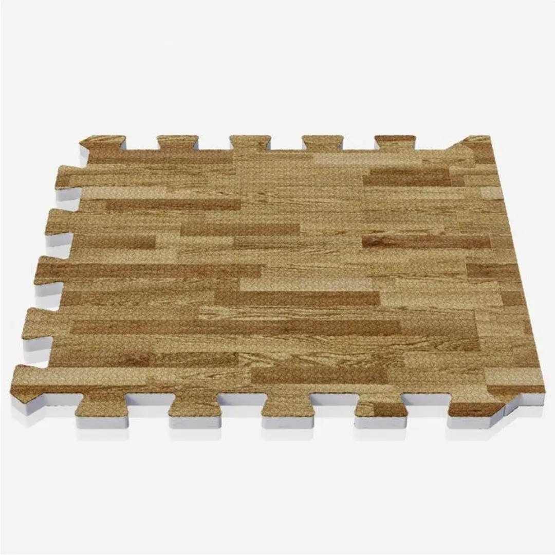 Gorilla Sports Vloermatten 30x30cm - 26 Stuks (18+8) - Houtlook