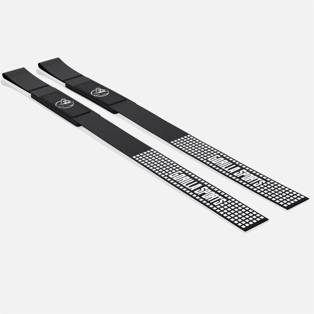 Gorilla Sports Lifting Straps - 2 Stuks - Zwart