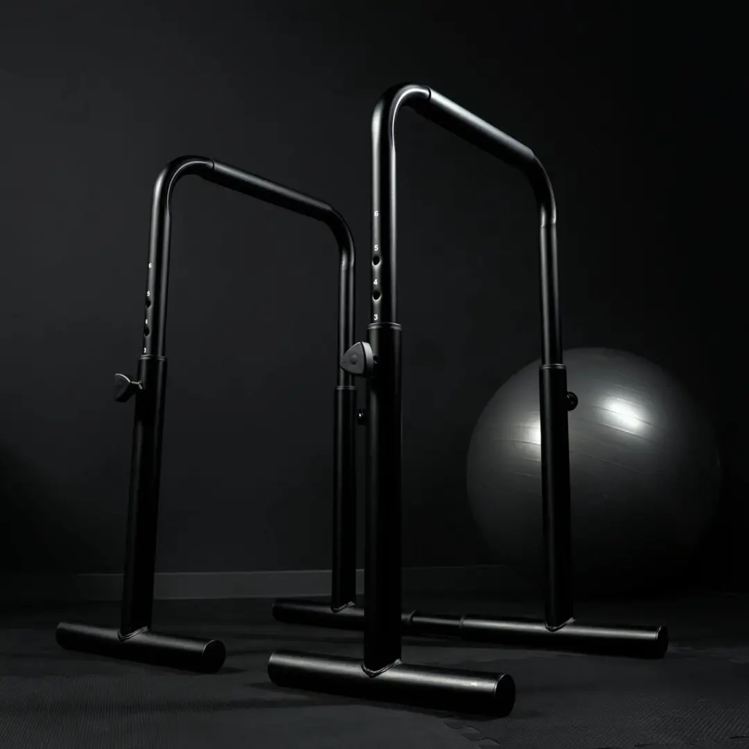 Gorilla Sports Dip Bars Verstelbaar - 500kg - Zwart