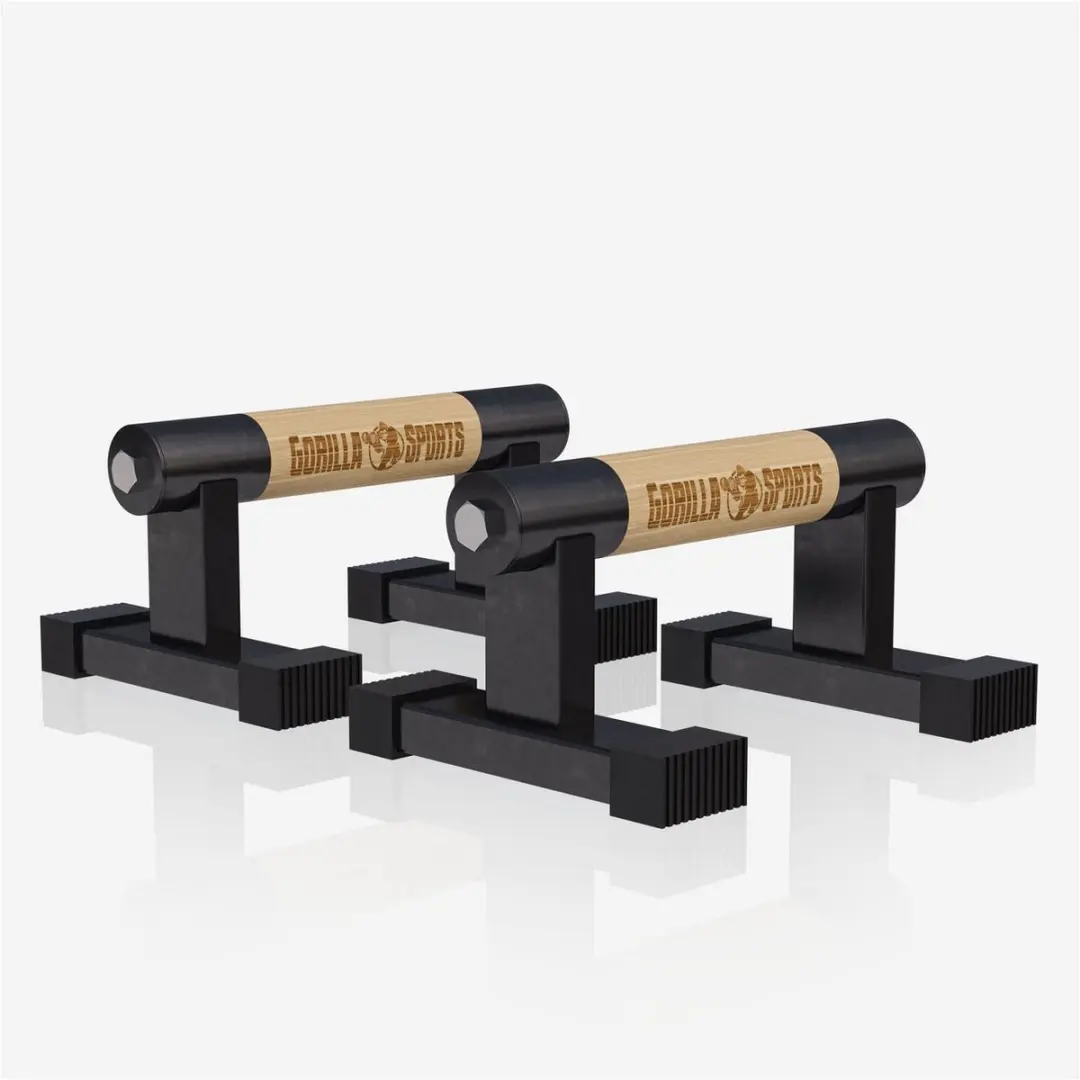 Gorilla Sports Push-up Handgrepen - 300 kg - Zwart