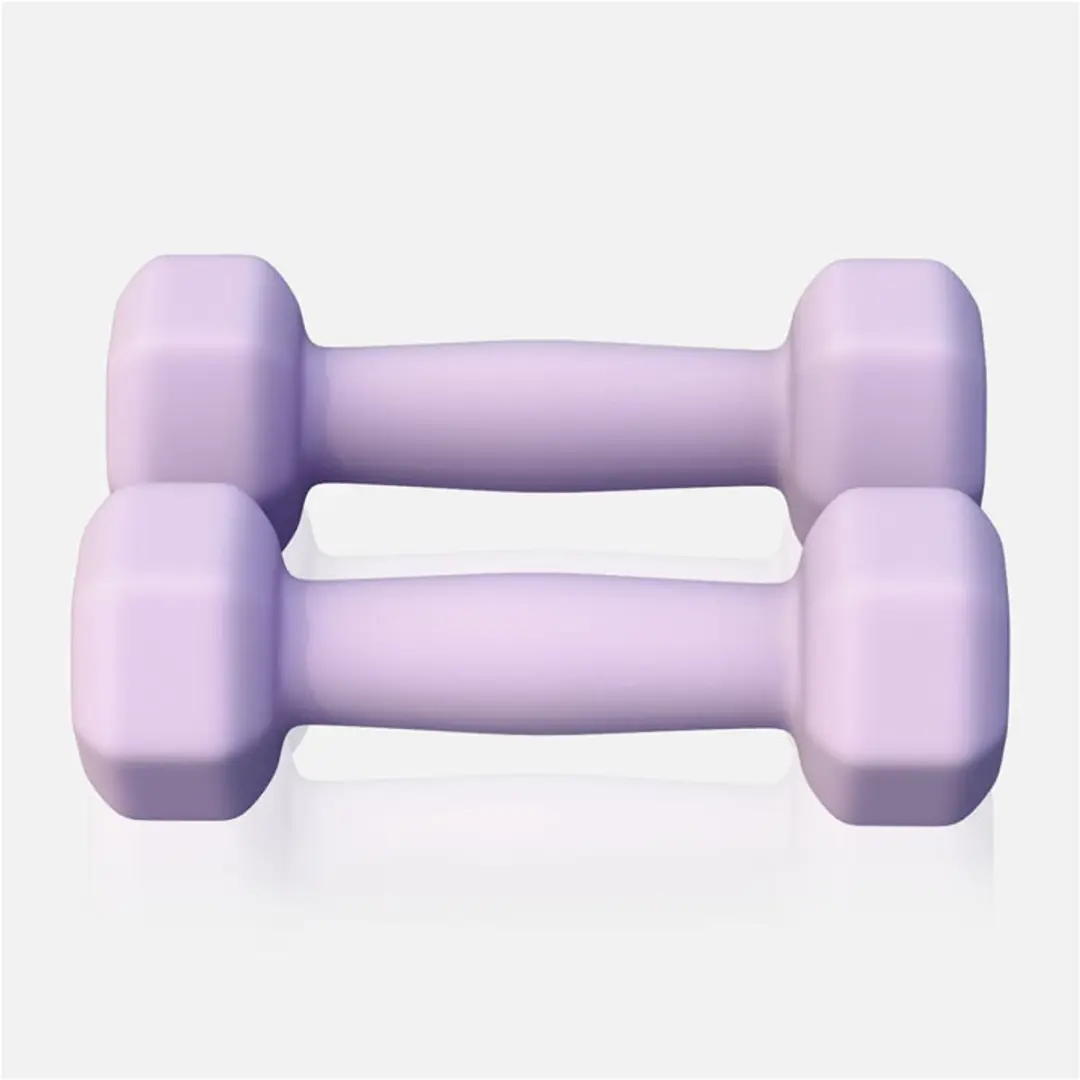 Gorilla Sports Vinyl Halterset 2x1kg - Paars